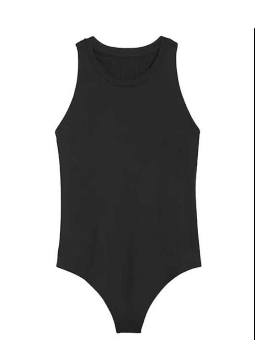 Banana republic black ribbed racer bodysuit!